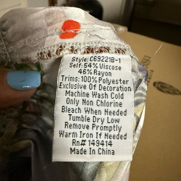 Johnny Was elastic waist pants - Picture 4 of 5